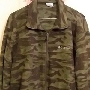 Mens Columbia fleece zipup